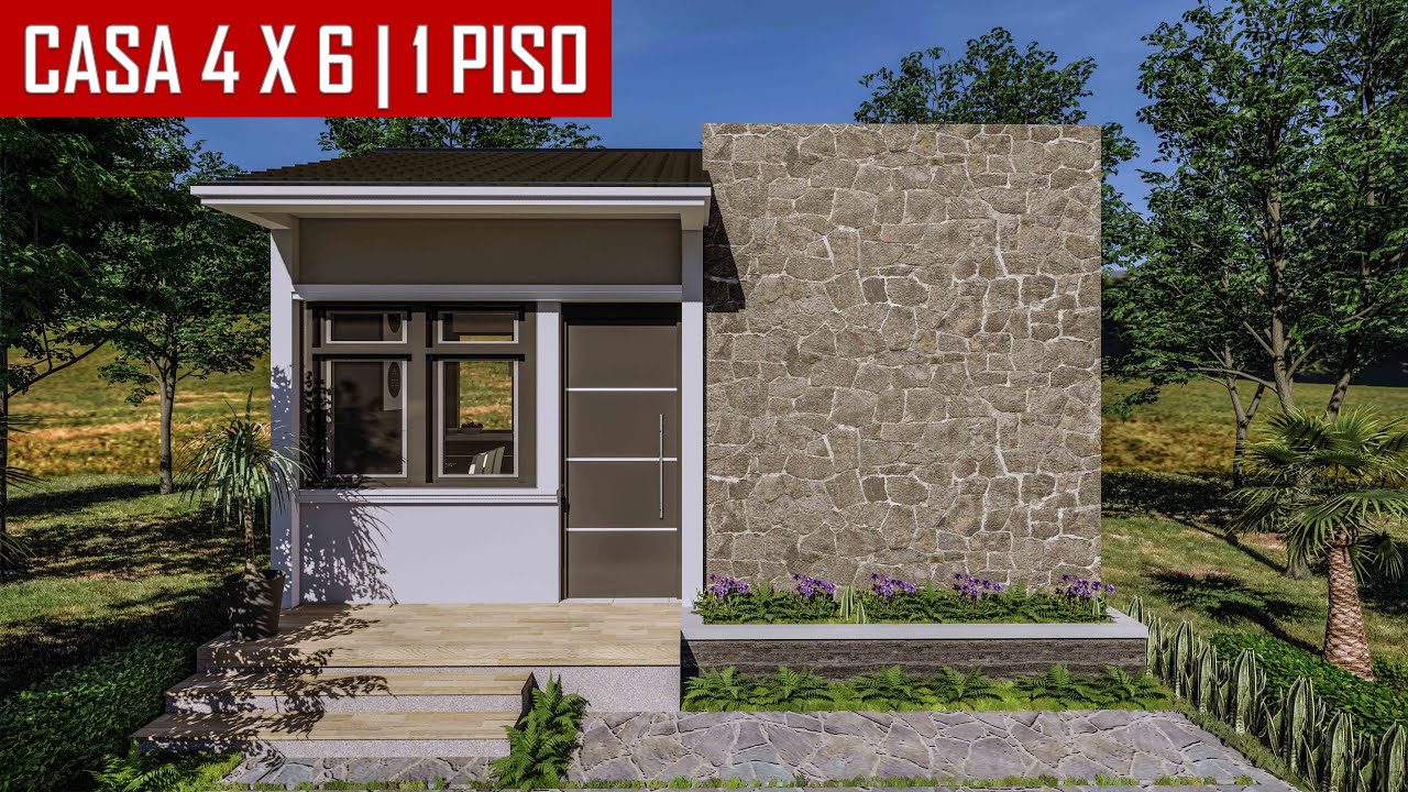 Casa 4x6 metros / Small house 4x6 Meters / rumah 4x6 / Tiny House / casa económica