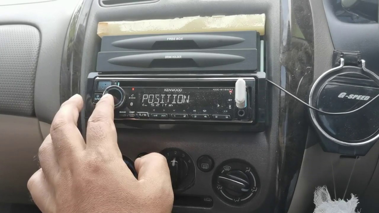 Setting Kenwood KDC BT640U