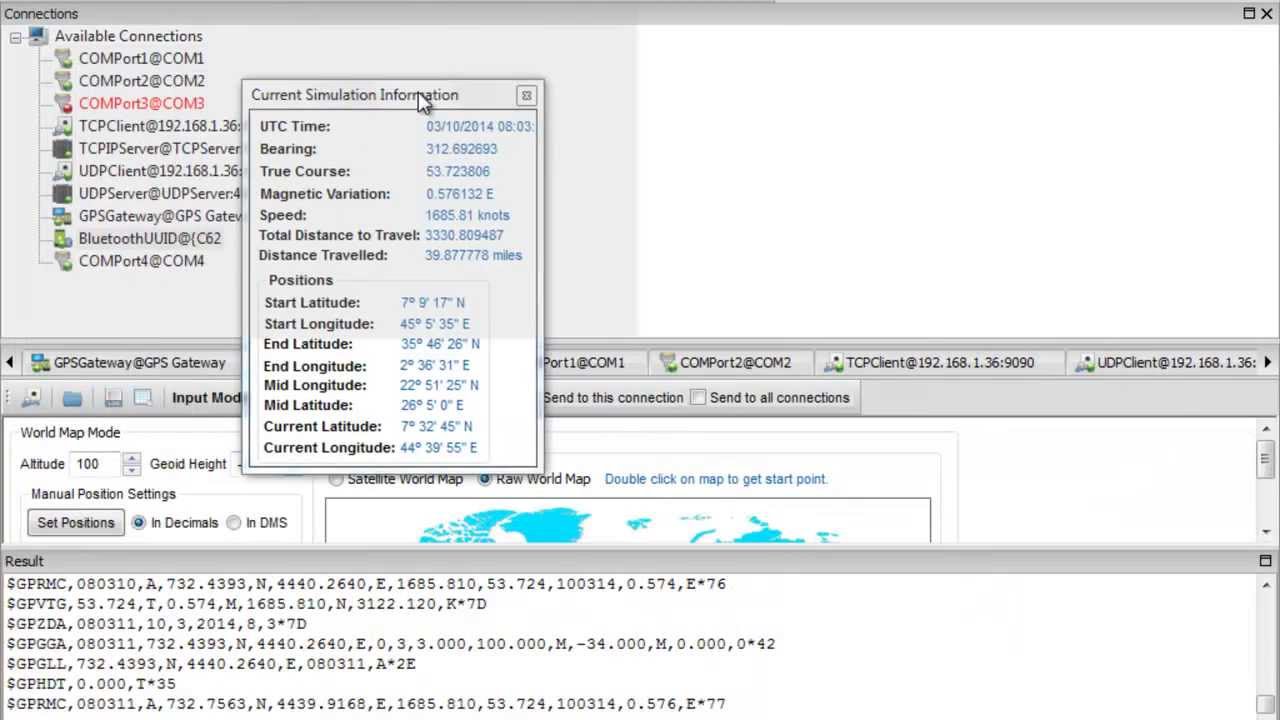 GPS Simulation 3.0 by Vutog GPS Simulator Docking Windows