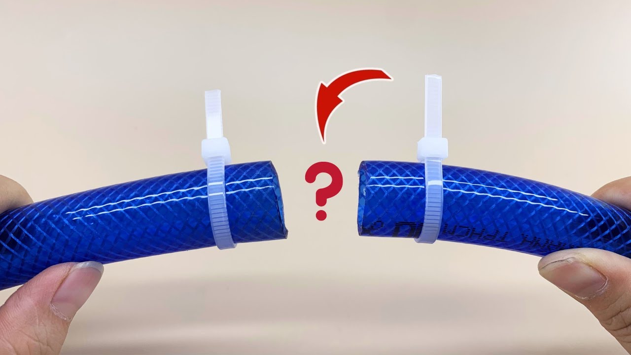 Great Trick To Join Two Hoses Without Going Out To Buy An Adapter - PVC Plumbing