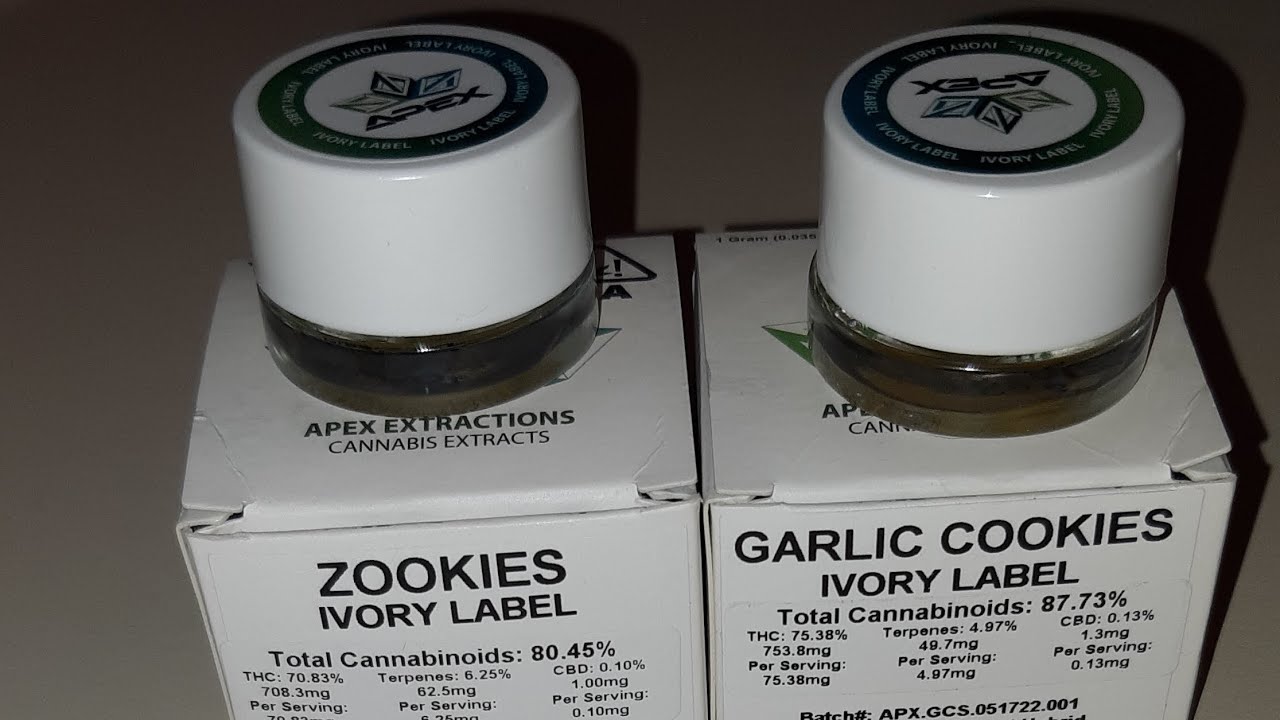 concentrate review apex extractions garlic cookies and zookies