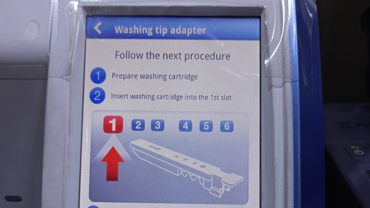 washing tip adapter. AFIAS-6  طريقة غسل الجهاز الڤياس