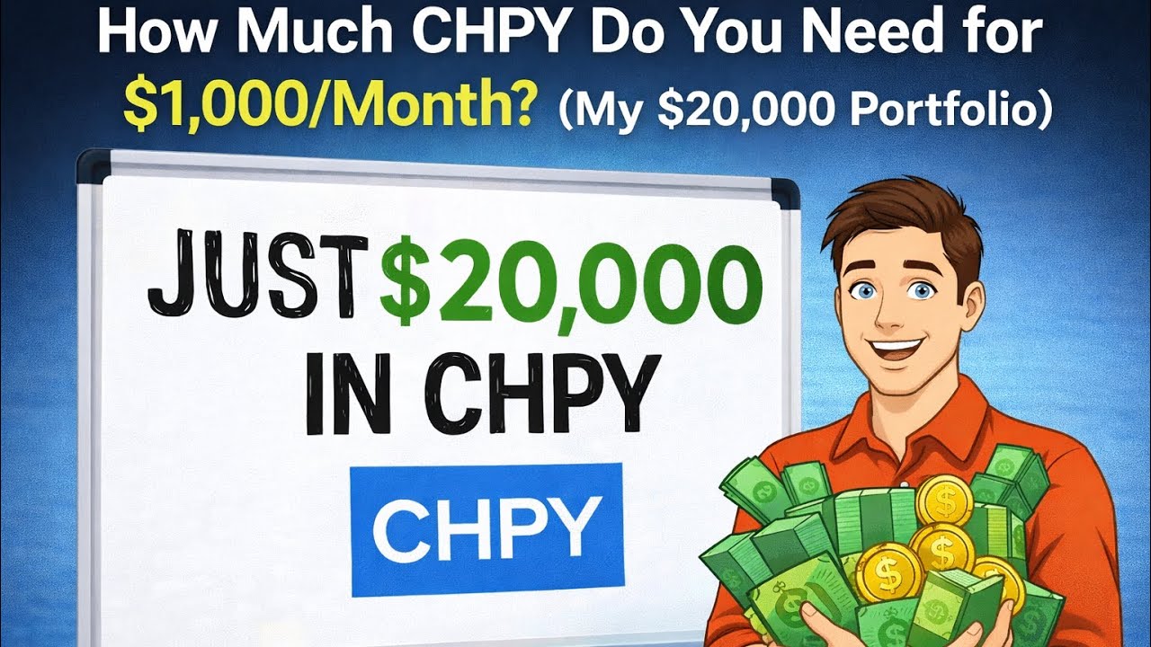 Сколько CHPY вам нужно на 1000 долларов в месяц? (Мой портфель на 20 000 долларов)