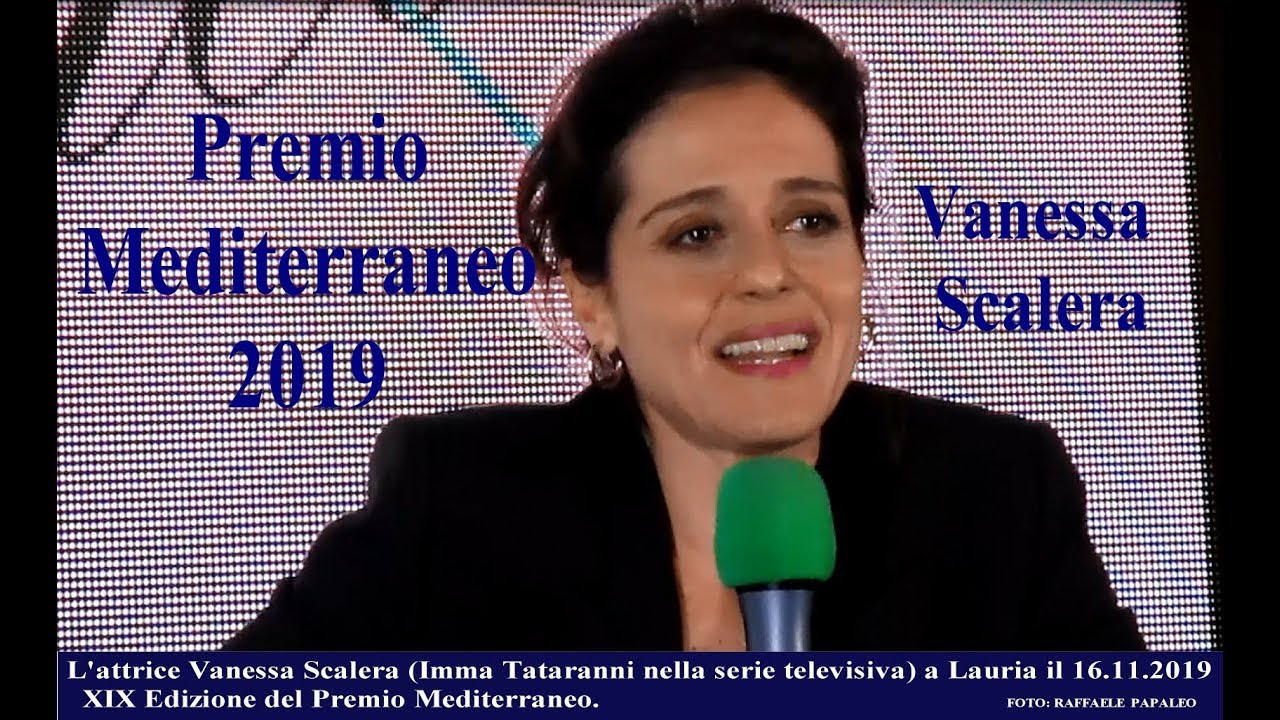 Vanessa Scalera (Imma Tataranni nella fiction Raiuno) Premio Mediterraneo 2019