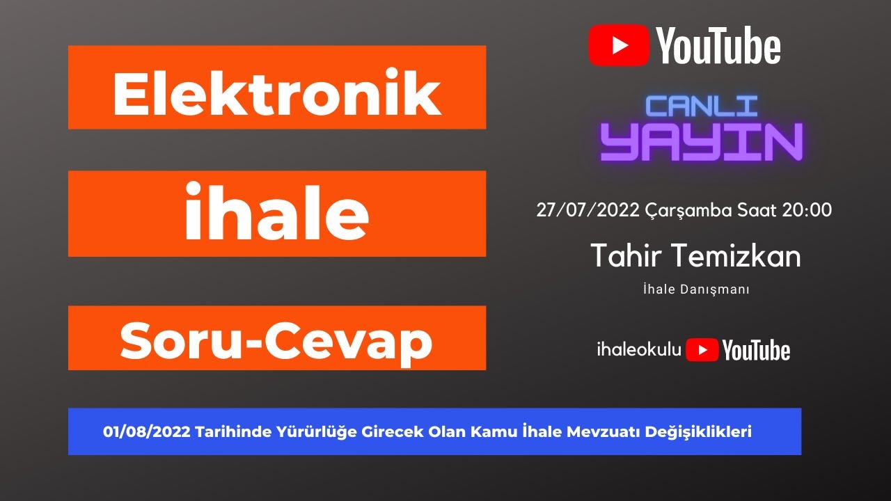 Elektronik İhale - Soru Cevap