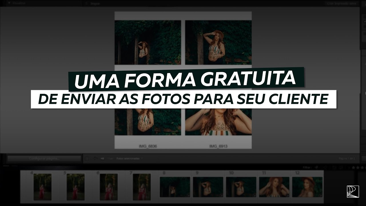 Uma forma gratuita de enviar as fotos para o seu cliente escolher
