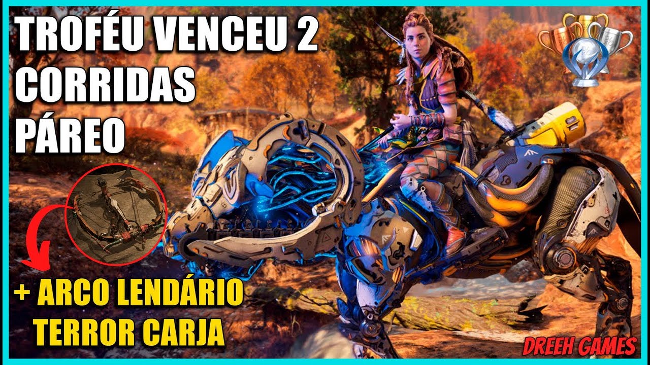 Troféu Venceu 2 Rodadas de Páreo e Arco Lendário Terror Carja  - Horizon Forbidden West | Guia