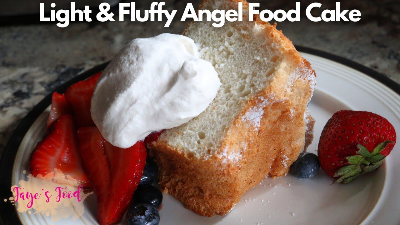 Light & Fluffy Homemade Angel Food Cake || Delicious Summer Dessert!
