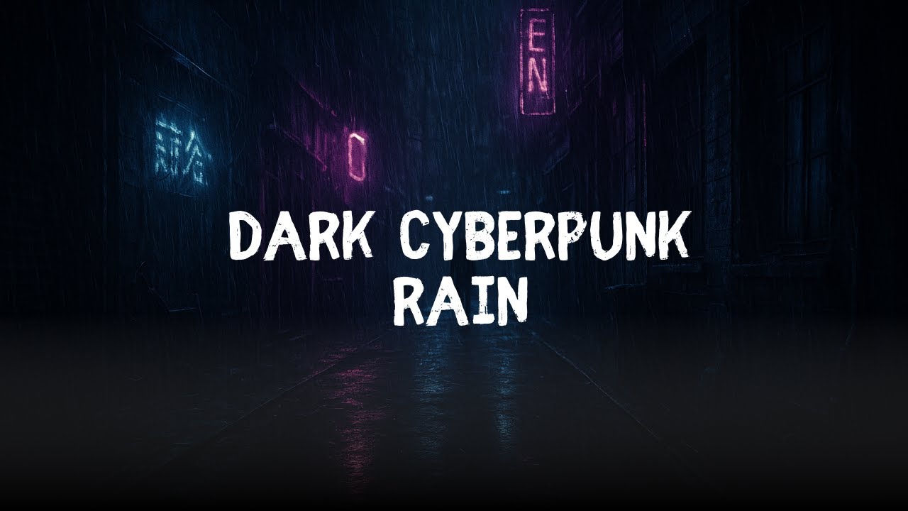 🌧️ Dark Cyberpunk Rain – Dystopian Alley Ambience | Blade Rain Soundscape