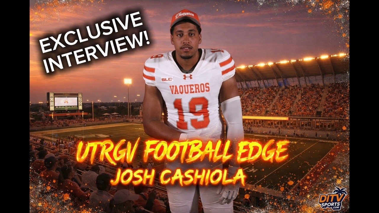 UTRGV Football EDGE Josh Cashiola Interview | Ready to Bring Relentless Effort to the Vack