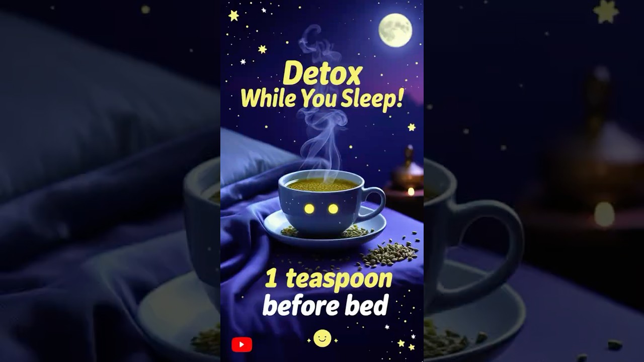 Drink This Before Bed to Detox & Sleep Better Overnight! #shorts #healthtips