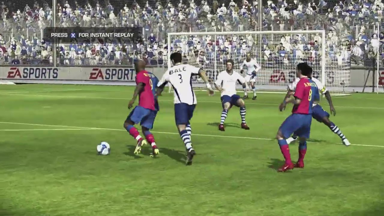 Fifa 09: Barcelona - Tottenham (Xbox 360 Gameplay)