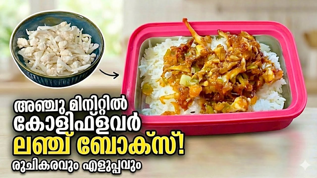 Lunch Box-ൽ Cauliflower വെച്ചാൽ 😳 കുട്ടികൾ തിന്നുമോ? | Easy Lunch Idea | Maziyamis Vlog
