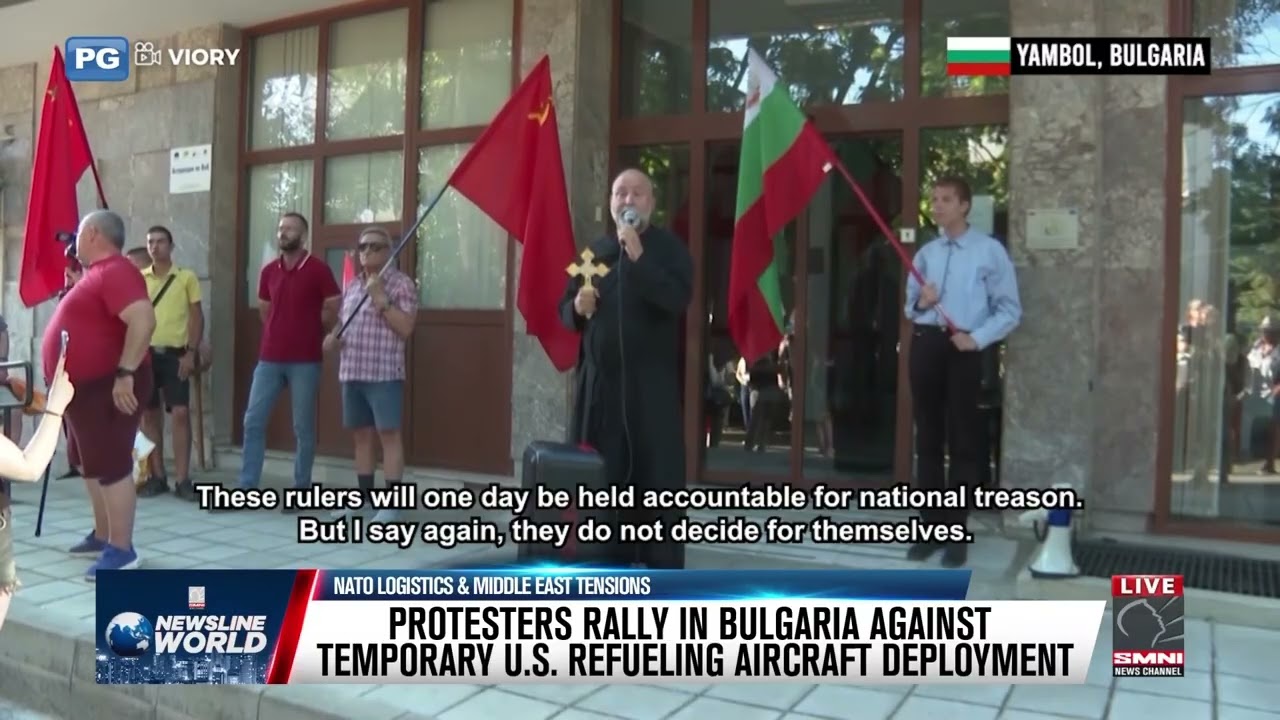 В БОЛГАРИИ ПРОШЛИ ПРОТЕСТЫ ПРОТИВ ВРЕМЕННОГО РАЗМЕЩЕНИЯ САМОЛЕТОВ-ЗАПРАВЩИКОВ США