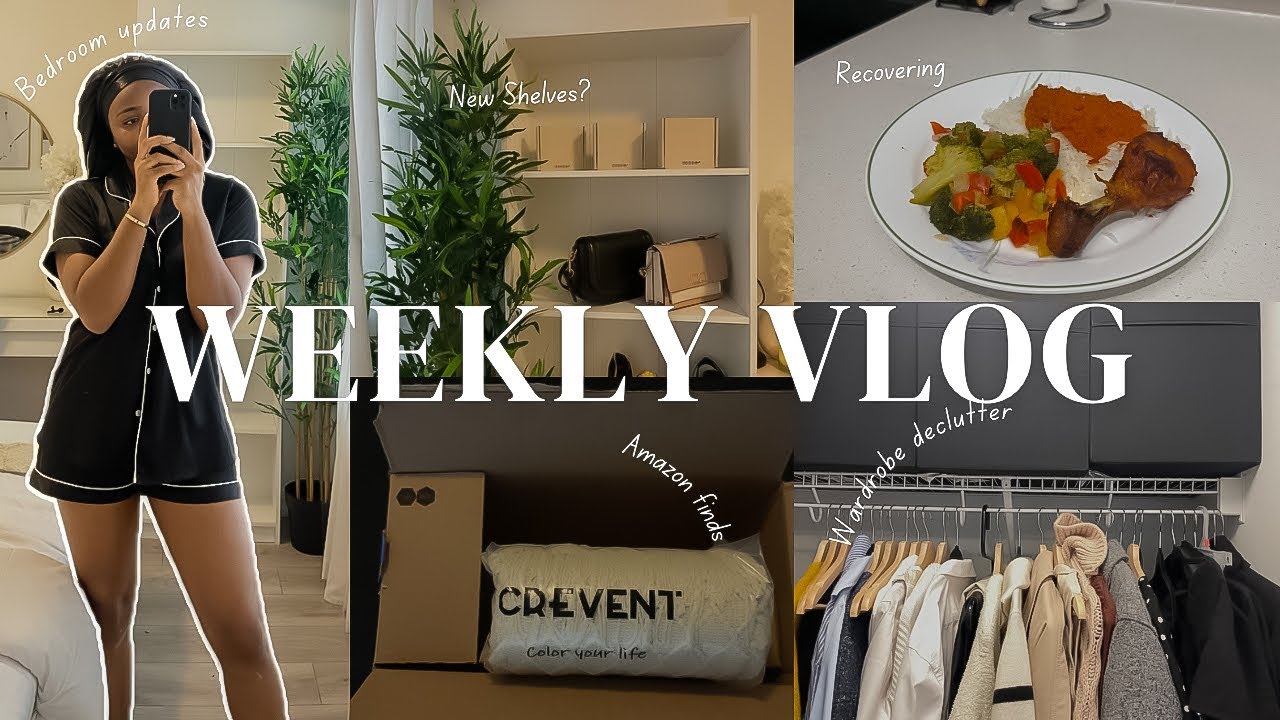Weekly Vlog:  fixed my teeth, Wardrobe Declutter &Organization, Bedroom Upgrades, Clean With Me