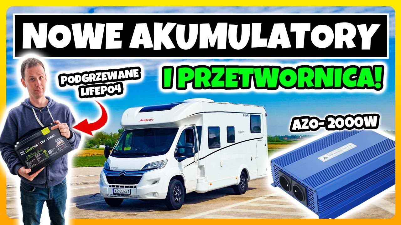 Podgrzewane Akumulatory LifePo4 i Nowa Przetwornica 230V AZO - Z Wizytą u Kapitana Przyczepy