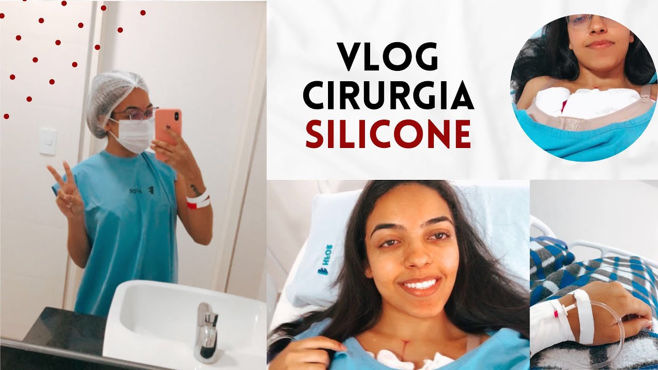VLOG 2 - O DIA DA CIRURGIA- SILICONE + recuperação pós operatório