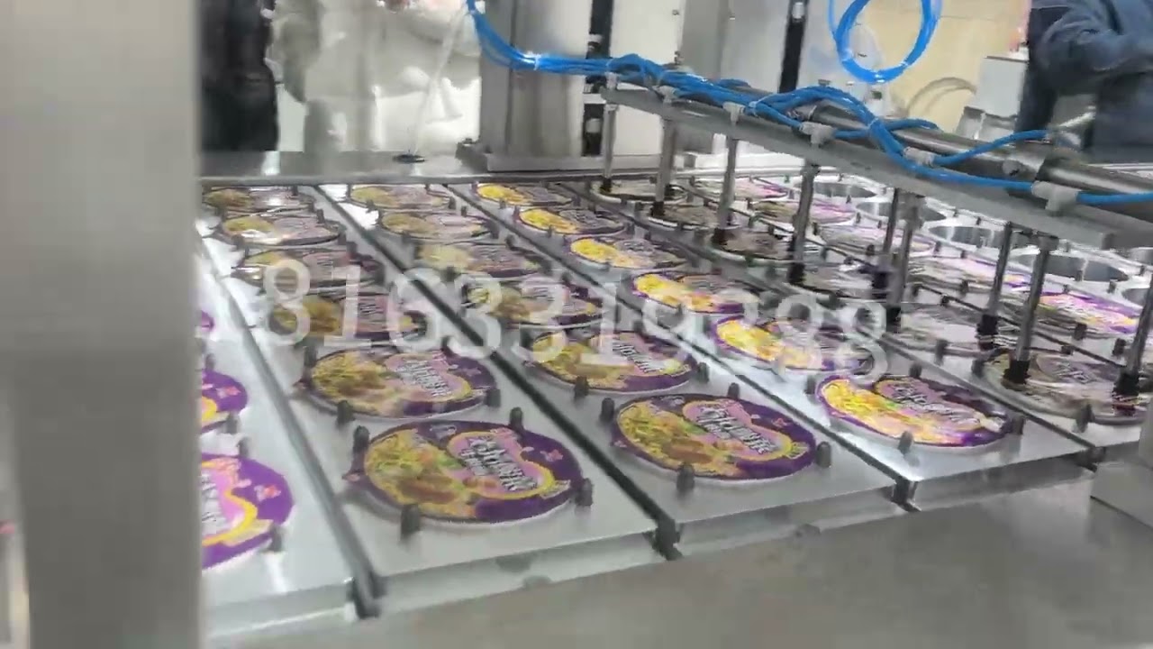 Paper barrel instant noodles high-speed capping machine, instant noodles sealing machine