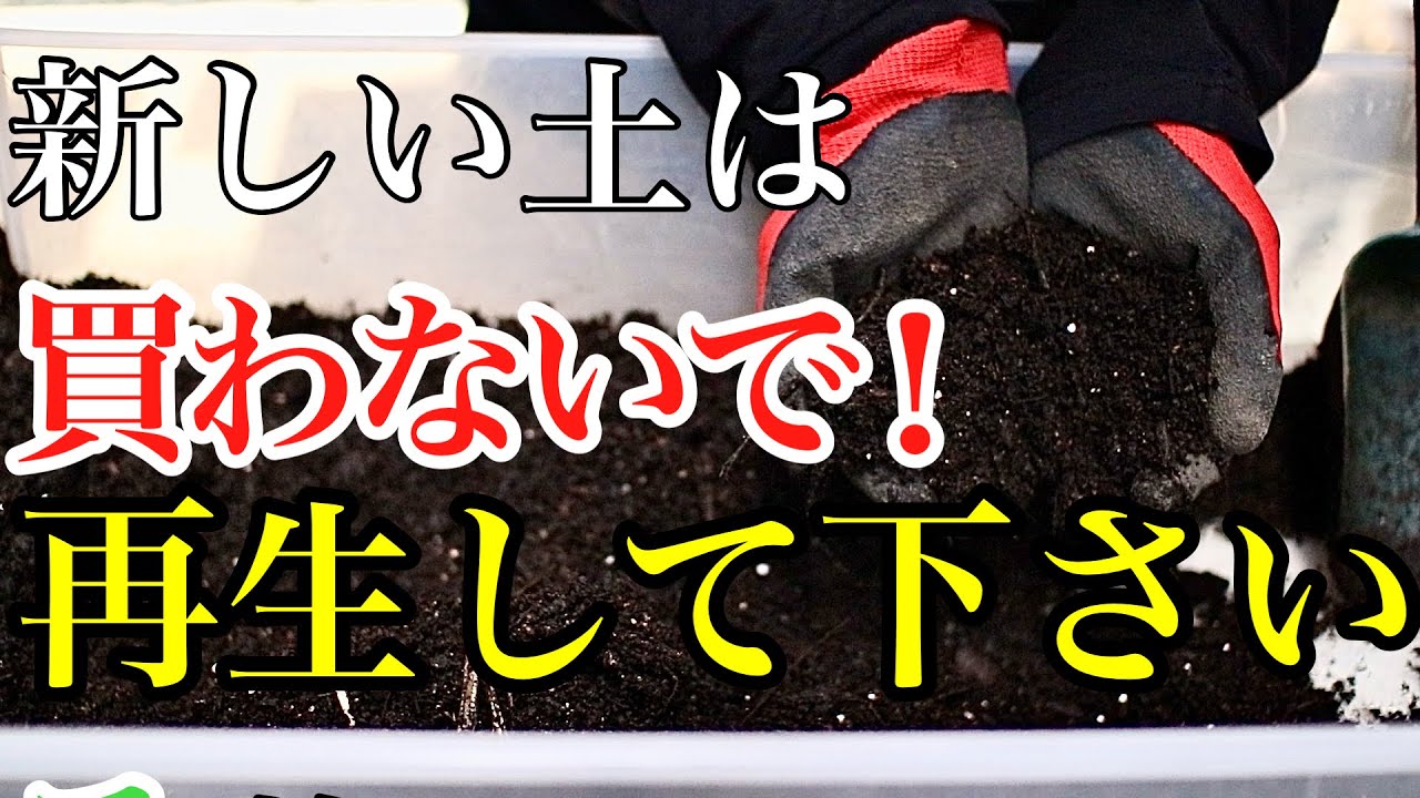 【買うと損】古い土のお得な再生方法を教えます【リサイクル】