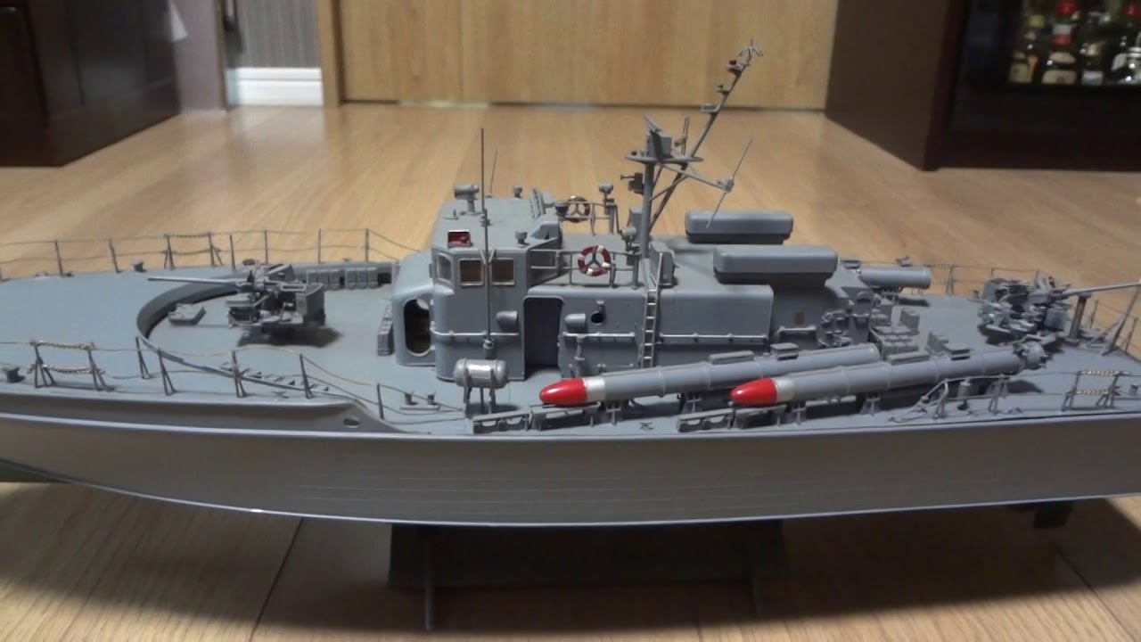 タミヤ ＰＴ－１５ 魚雷艇 を、ＲＣへ改造しました。
