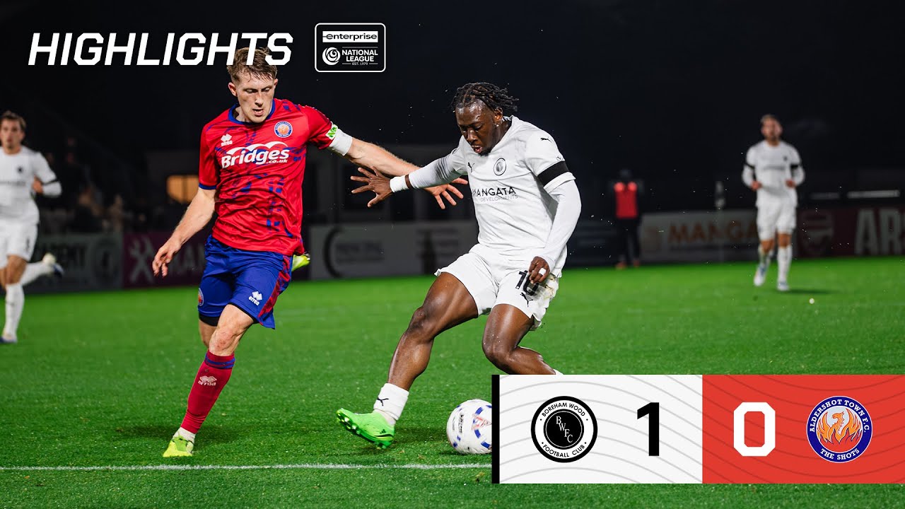 HIGHLIGHTS | Boreham Wood v Aldershot Town (H) | Enterprise National League | 4 November 2025