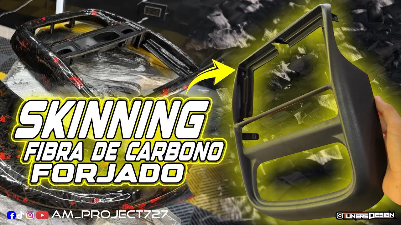 Así se hace el recubrimiento en fibra de carbono forjado // Como hacerlo de una forma facil