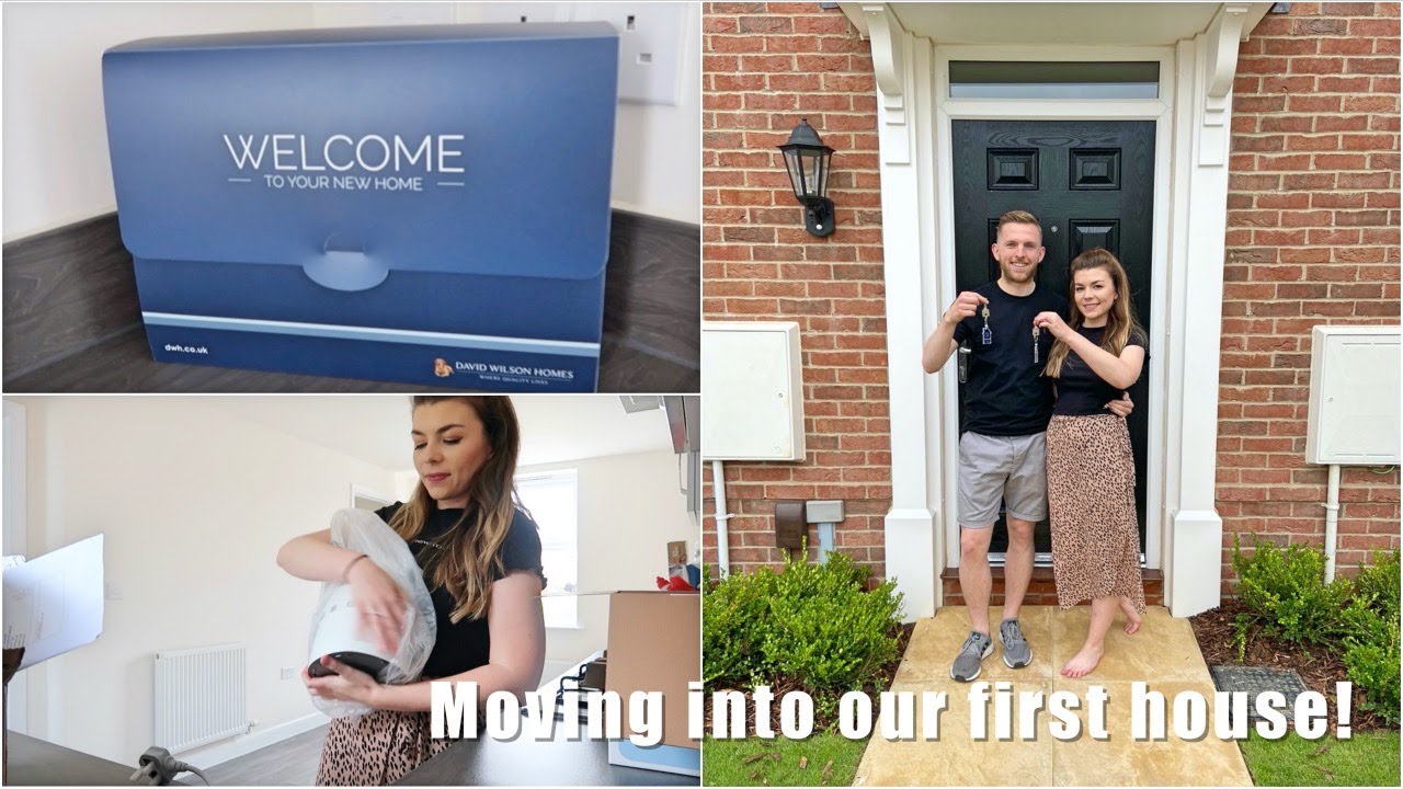 Moving Into Our First House! Moving VLOG!! Unboxing and building furniture!