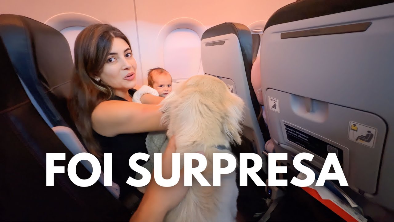 VOANDO COM UM BEBÊ E UM CACHORRO NA CABINE| NINGUÉM SABIA DISSO!