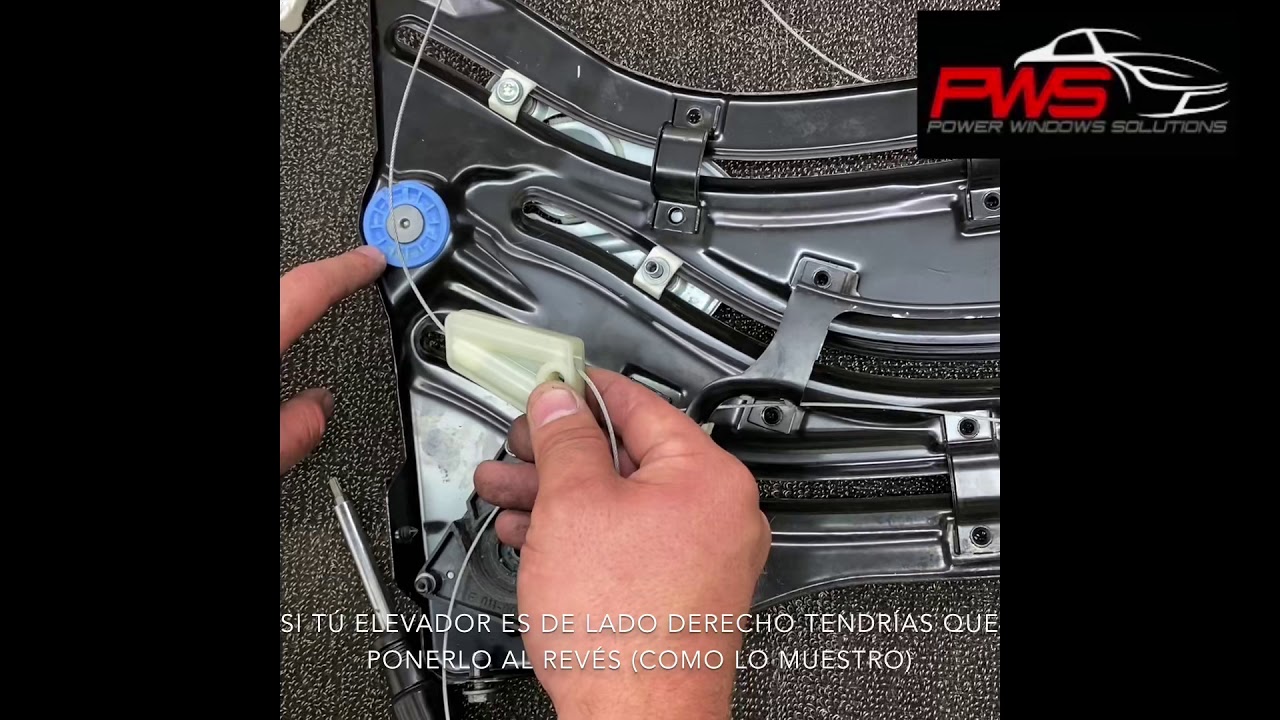 How to repair (rebuild) window regulator mini cooper convertible rear left or right 2002-2012.