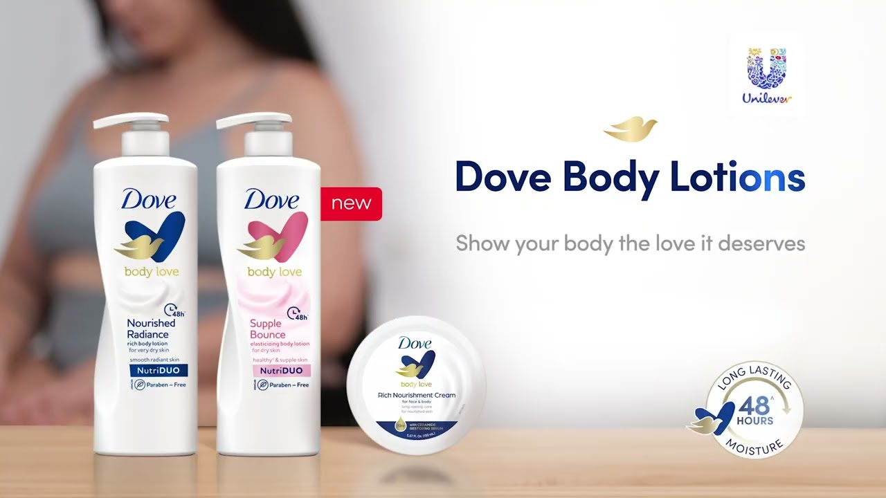 NEW! Dove Body Love Lotions I 48-hr deep hydration for skin