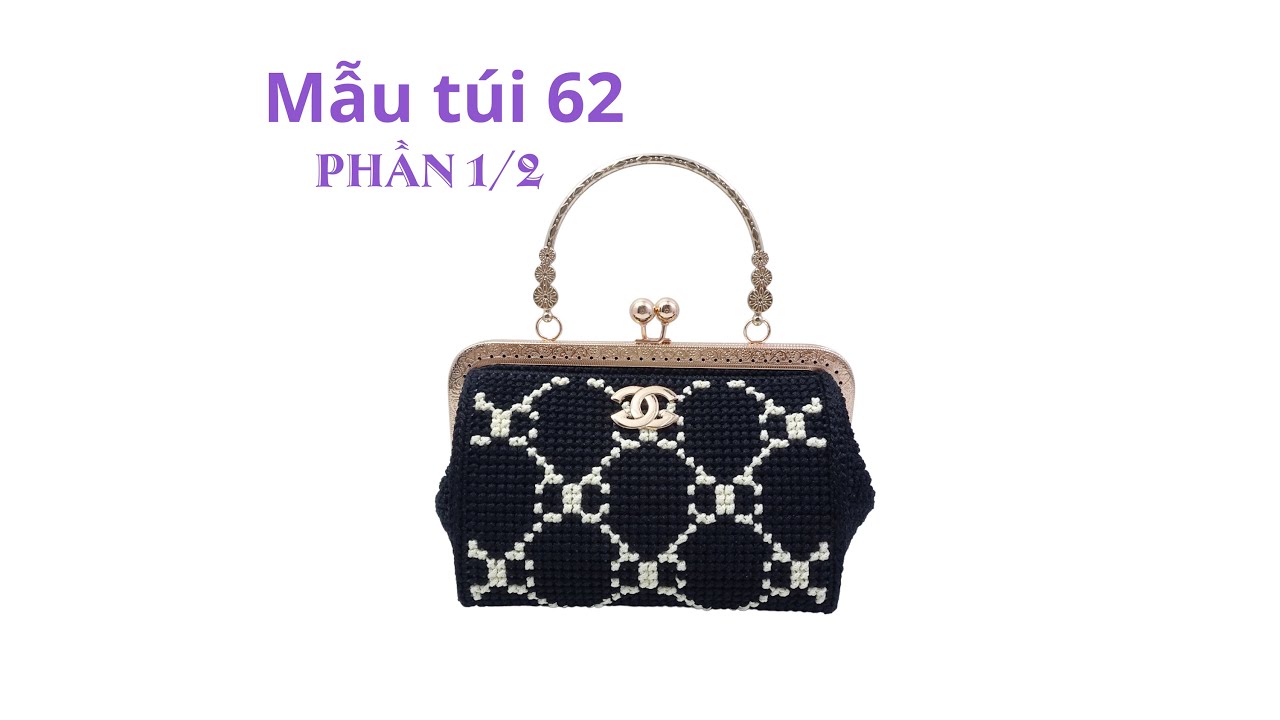 Mẫu túi 62 Thêu túi xách khung vuông phần 1/2