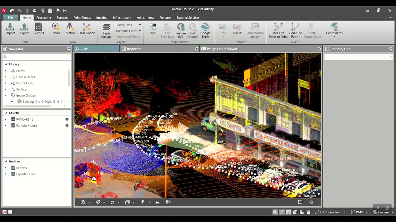Leica GS18i Create Points from Images