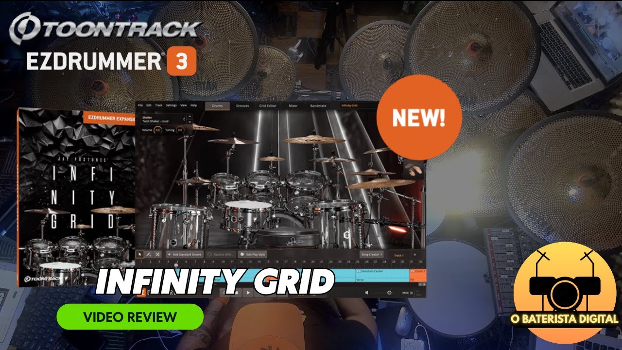 Toontrack Ezdrummer EZX - INFINITY GRID (Video Review)