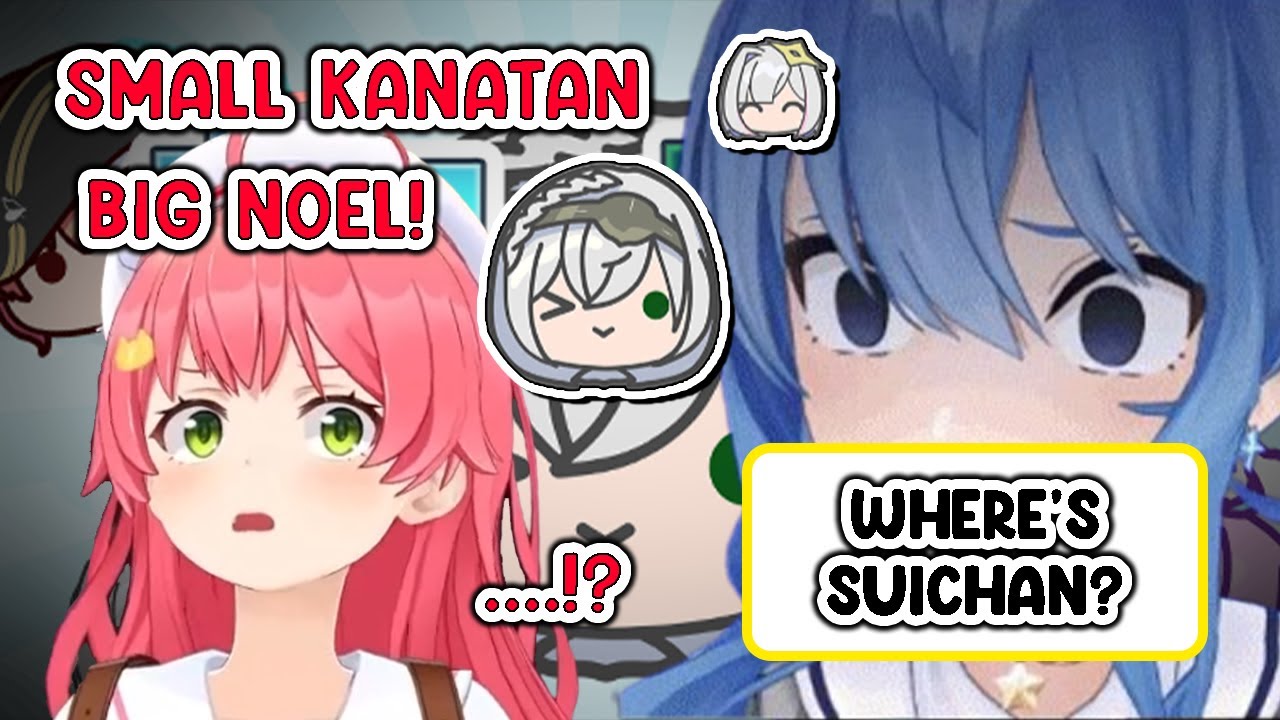 Miko is too afraid to say the right order for Suichan in the Holo Suika game