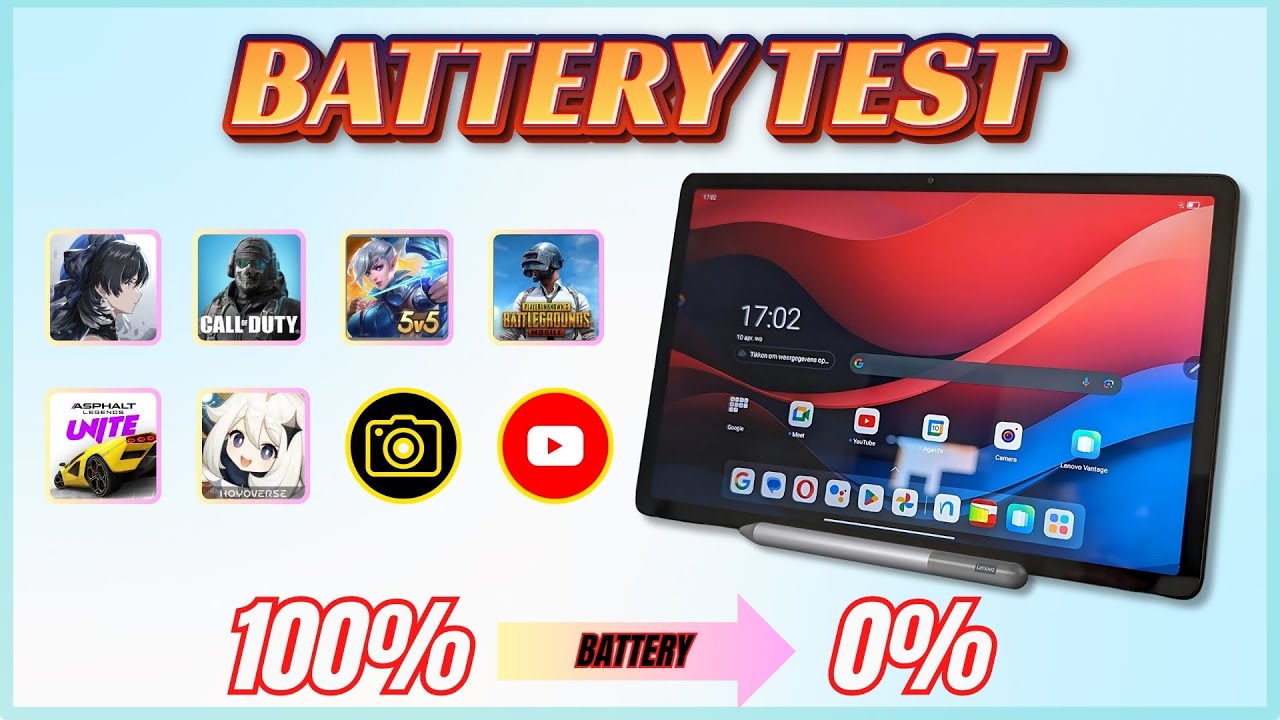 LENOVO TAB M11 Battery Drain Test 100% to 0%