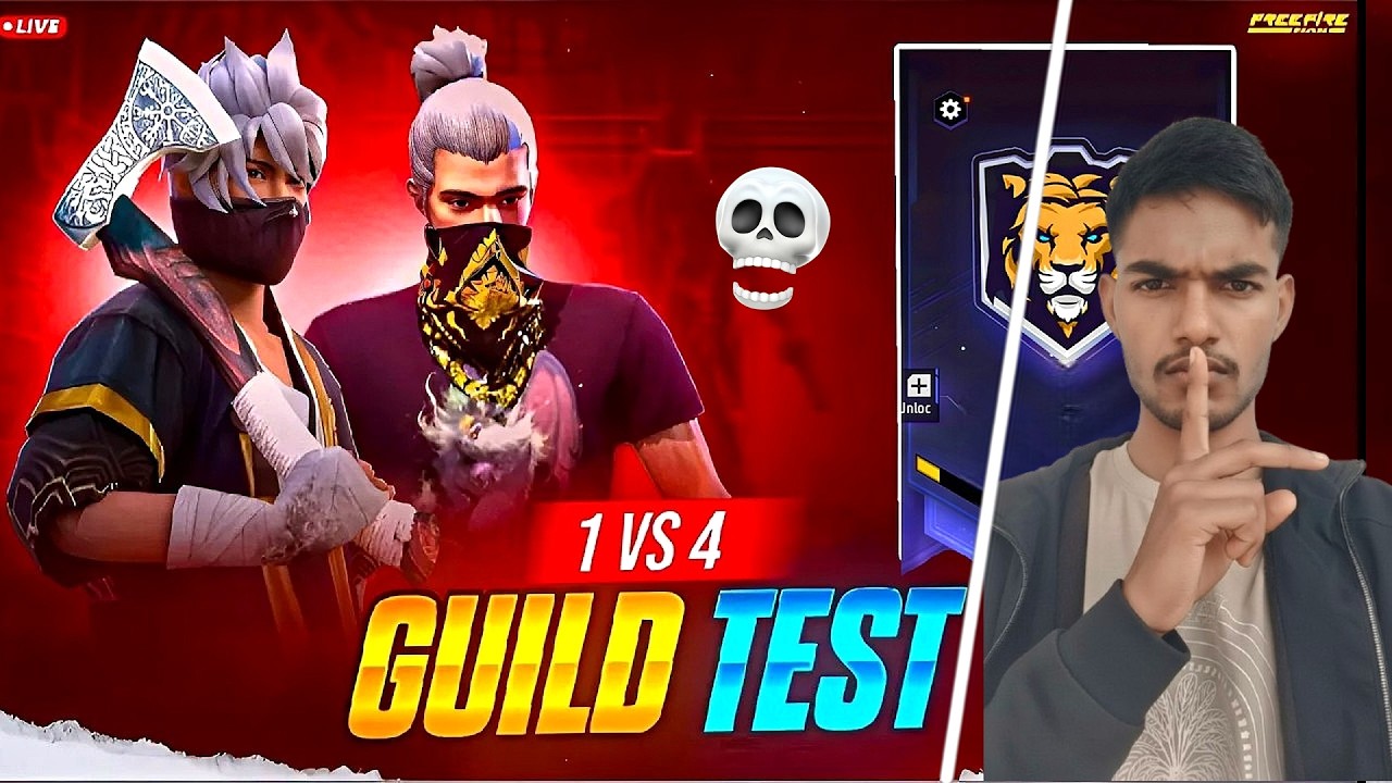 LIVE 🔴  HARDEST GUILD TEST 🔥 100% FAIR TESTING 🚀 #freefire #nonstoplive #ajjubhailive #gtk111