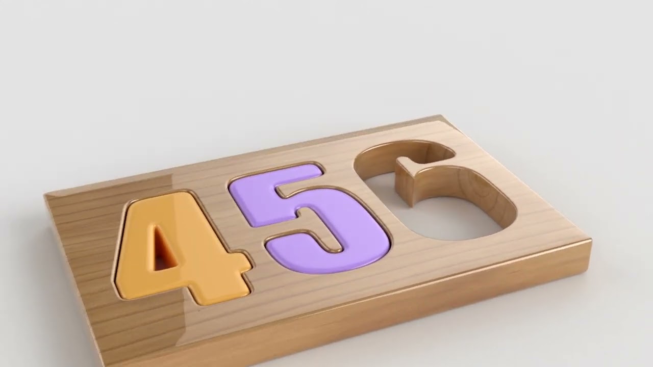 Aprende los Números con Tableros de Rompecabezas 3D – Animación Educativa para Niños