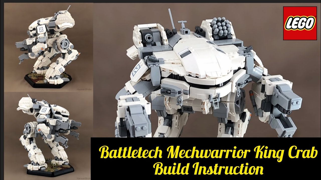 Lego Moc Battletech - Mechwarrior King Crab Moc Build Instruction