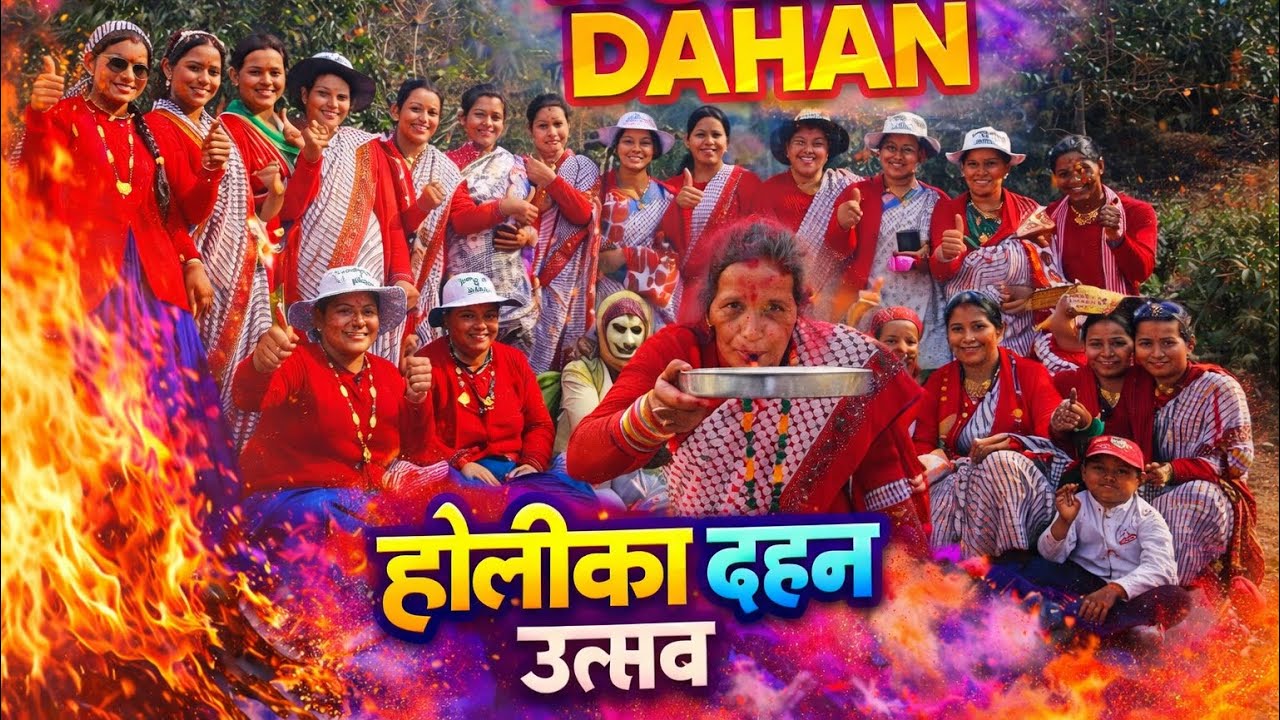 ✍🏻होली में लड़के  ￼एलोवेड नहीं थे फिर भी आ पड़े आज था होली का तीसरा दिन रंगो से खिला गांव 👍🏻