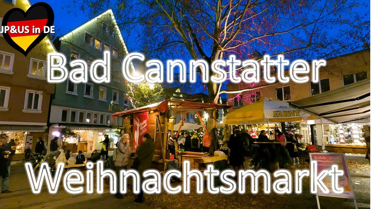 【Bad Cannstatter Weihnachtsmarkt】🇩🇪Romantic Christmas Market in Germany's beautiful old town