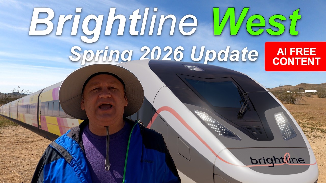 Brightline West High Speed Rail Springs Forward in 2026 | Exclusive 4K Drone And Dashcam Update
