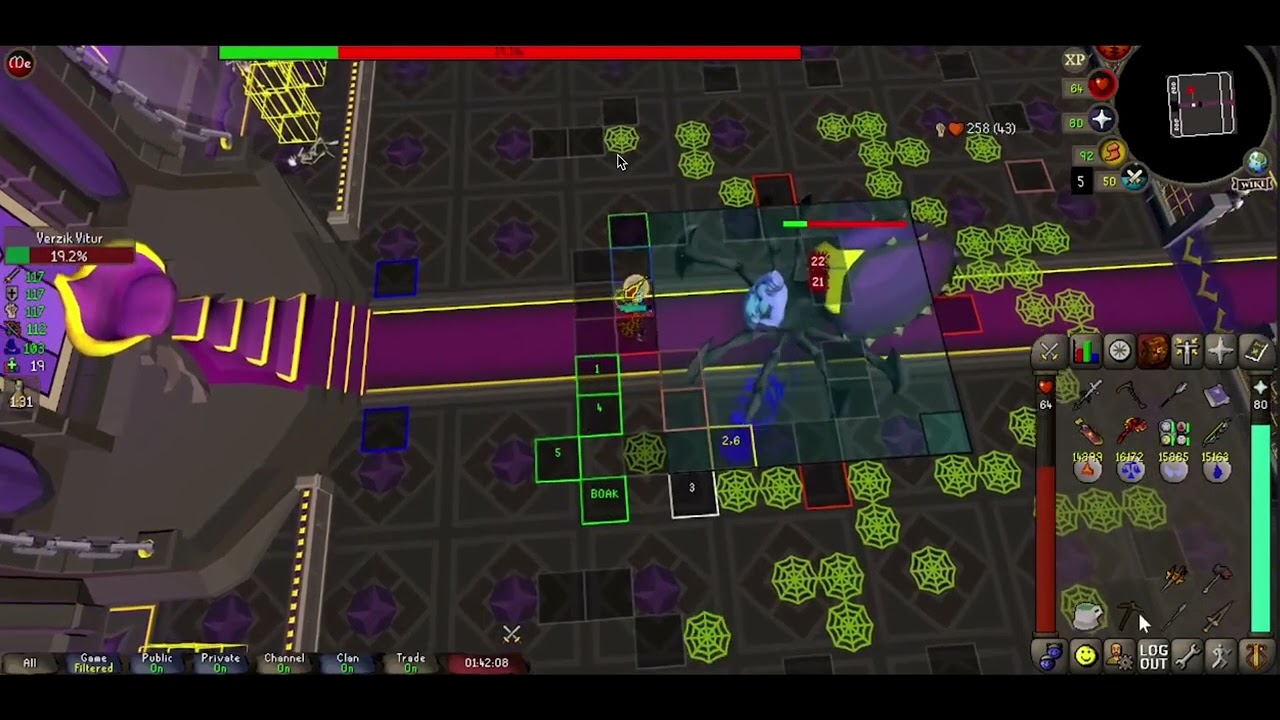ToB Verzik P3 Pog Tank out of webs