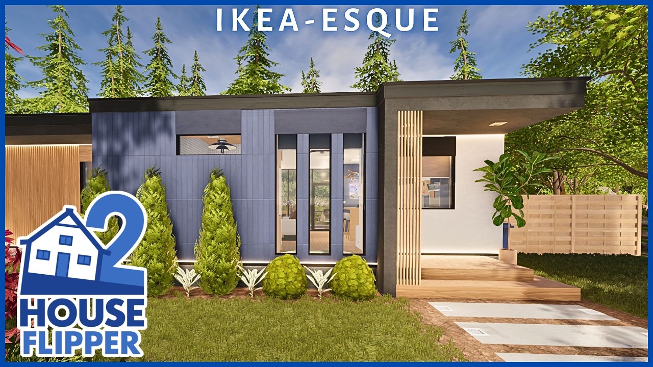 IKEA-esque 💙 | 1H 40M Full Renovation | House Flipper 2 (custom job, community content, longplay)