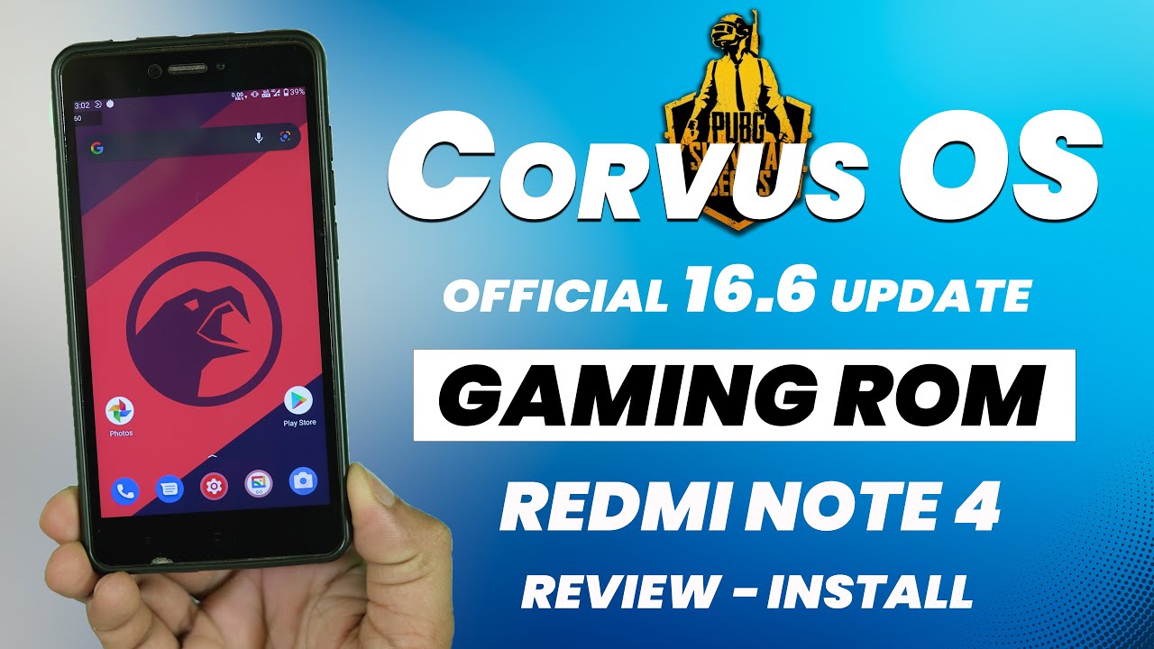 Official Corvus OS 16.6 for Redmi Note 4 Review and Installation, Gaming rom for Mido