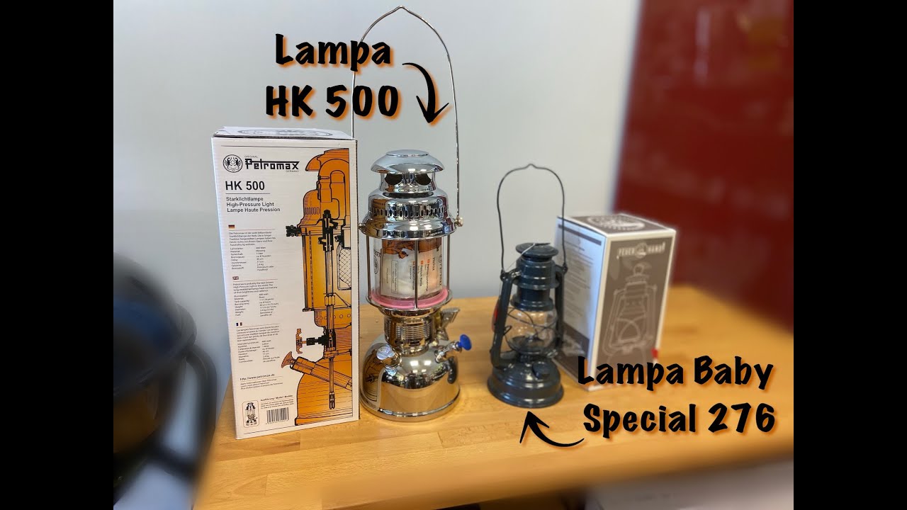 Por&oacute;wnanie lampy HK500 Petromaxa i Baby Special 276 Feuerhanda