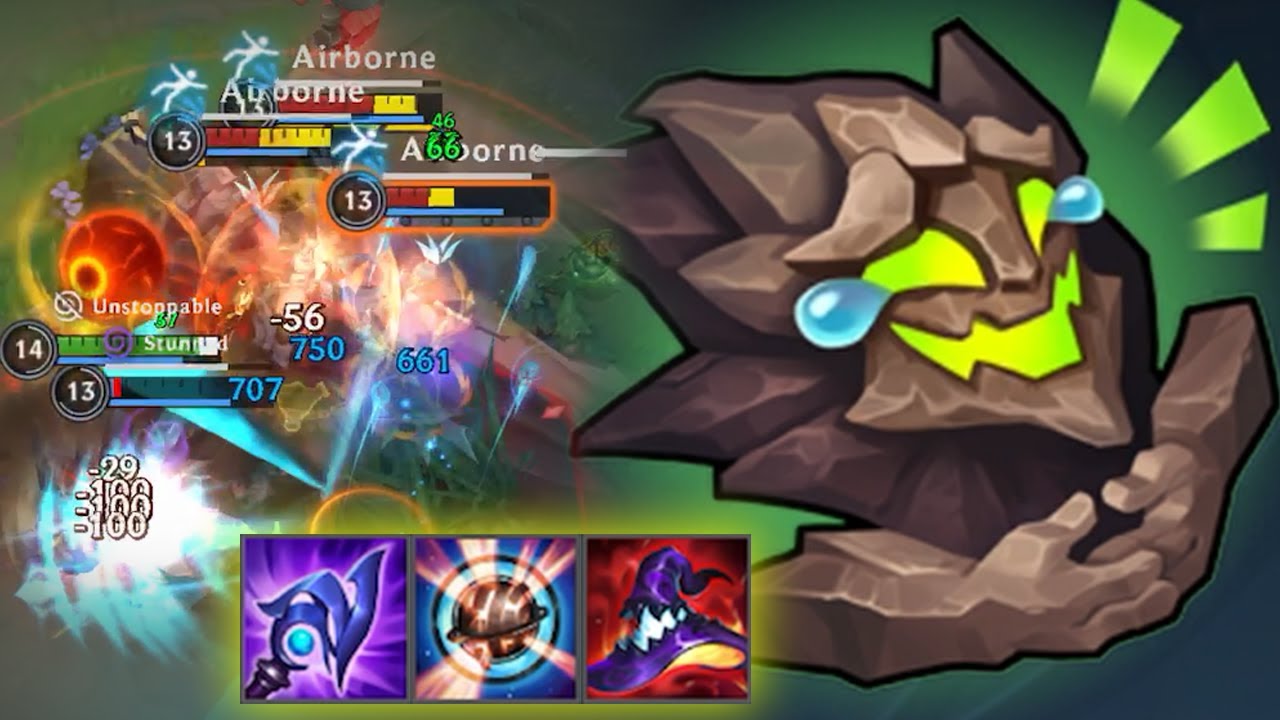 FULL AP MALPHITE IS TOO OP SATISFYING ULTIMATE
