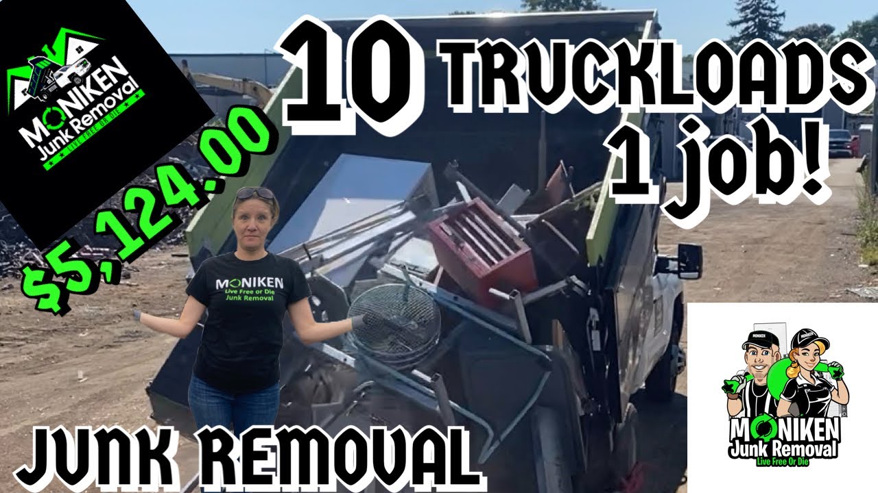 MONIKEN Junk Removal: Hauling 10 Truckloads of Junk in One Job!