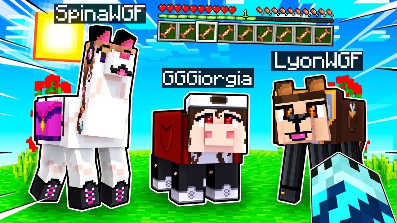 LYON ANNA E GIORGIA GIOCANO A MINECRAFT COME ANIMALI!!