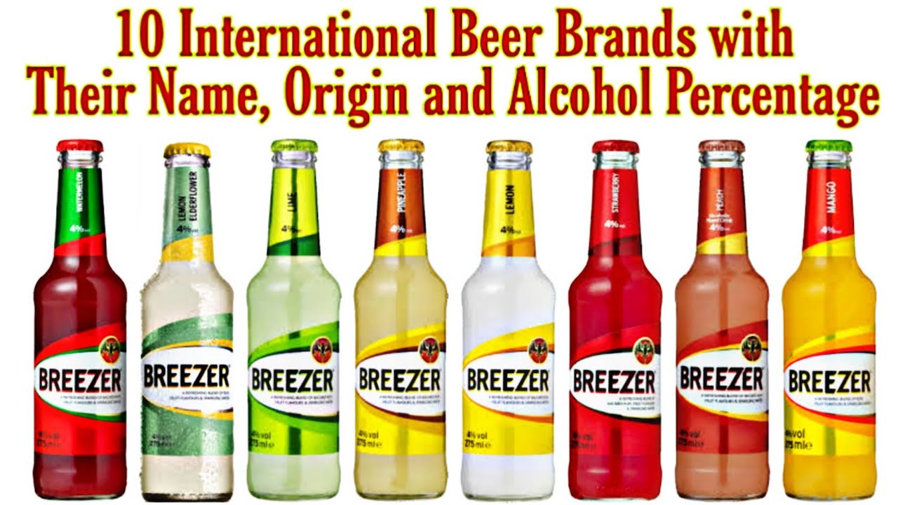 Top 10 Most Selling Popular Beer Brands in India || International Beer Brands with their Origin