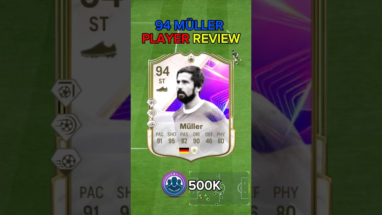 94 Dreamchasers icon MULLER player review ea fc 25 #shorts #short #eafc25 #fc25